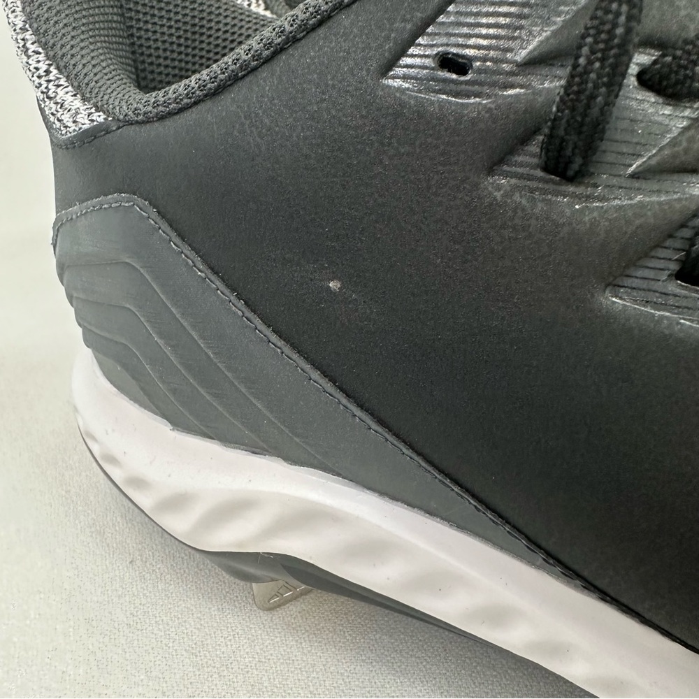 Adidas Men's Icon Bounce Baseball Cleats Black White 13 - Picture 4 of 9